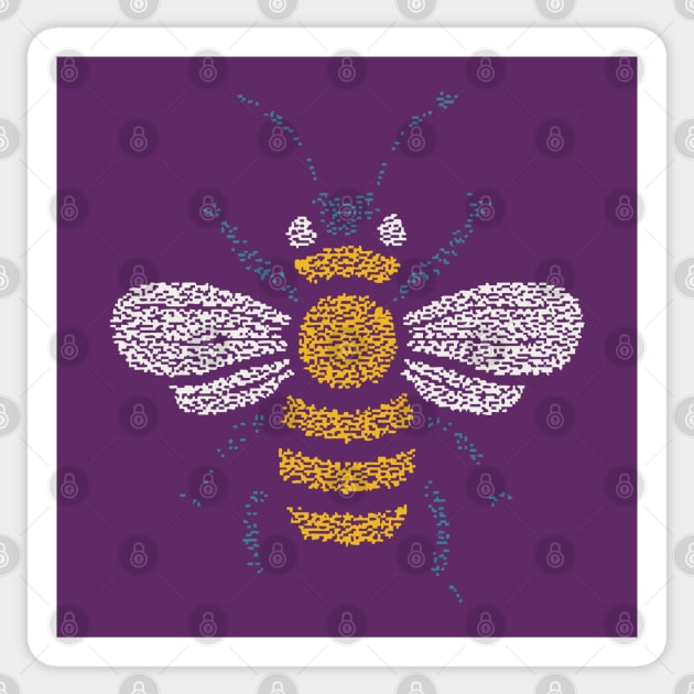Minimalist Honey Bee | World Bee Day Art Sticker by TuncGK
